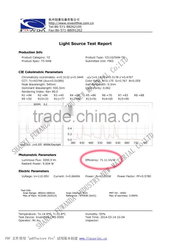 6400K 110V 240V T5 1200mm AMERICAN ENERGY SAVING CFL 8W,14W, 21W,26W,28W LIGHTING FRAME
