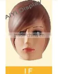 Male wig display mannequin head with plastic material