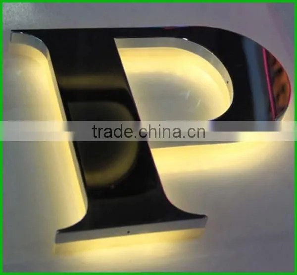 Never Fade Solid 3D Led Acrylic Back-lit Alphabet Letter