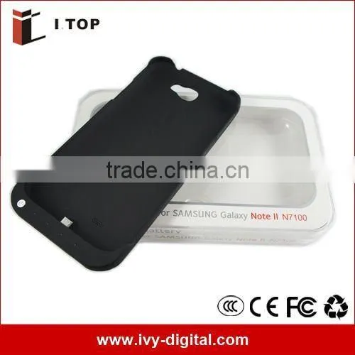For Samsung Galaxy Note 2 N7100 Mobile Buckup Battery Case 3200mAh
