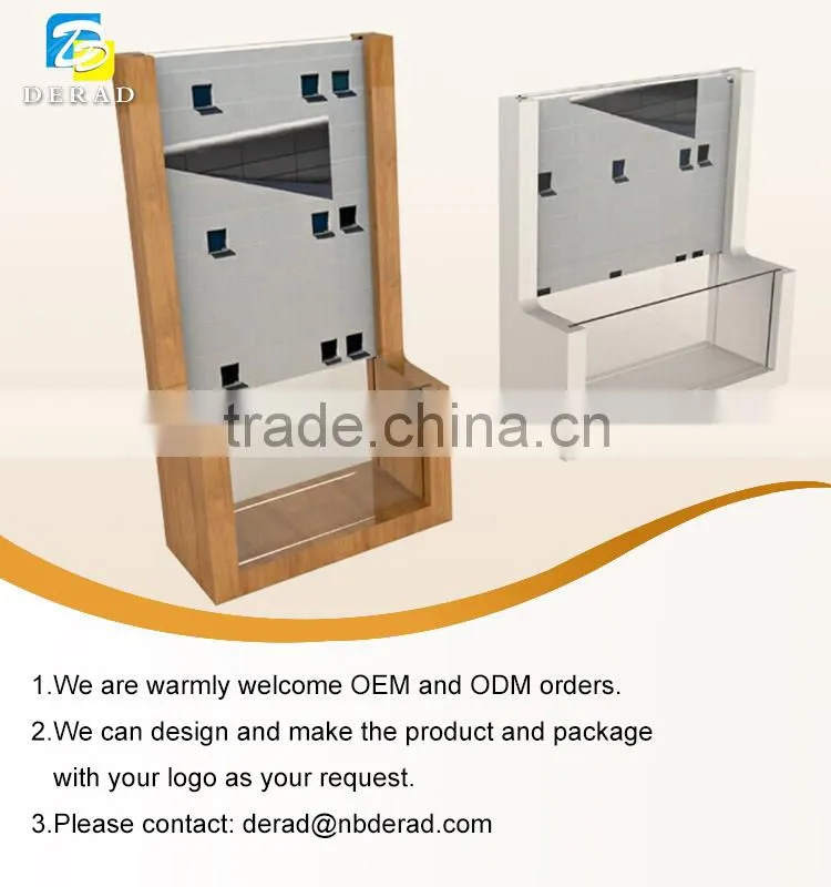 Wood Collage Photo Frame Storage Box Desktop Pen Holder