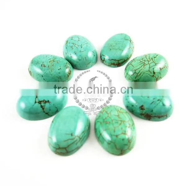 13x18mm oval blue turquoise cabochon beads,gemstone pendant cabochon stone beads set for earrings,rings,necklace 4120026