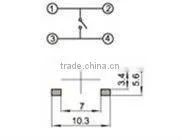 FTVDM04 Tactile Tact Push Button Switch 6x6mm SMD