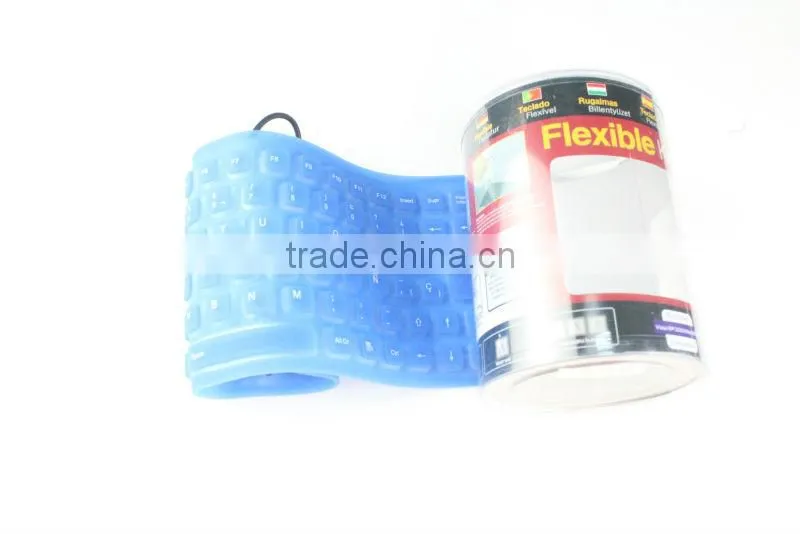 usb roll up silicone foldable flexible keyboard KF-03