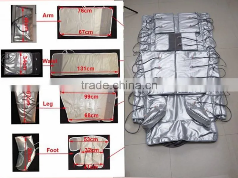 lymphatic drainage 3 zone infrared sauna heating blanket body slimming
