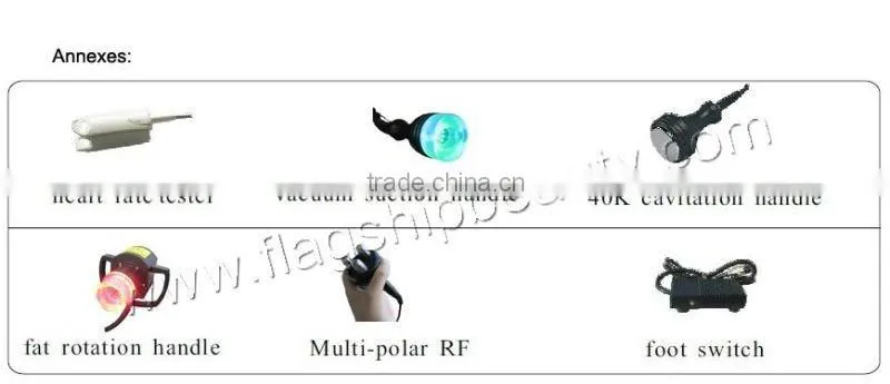 Vacuum and cavitation body shaping fat removal equipment
