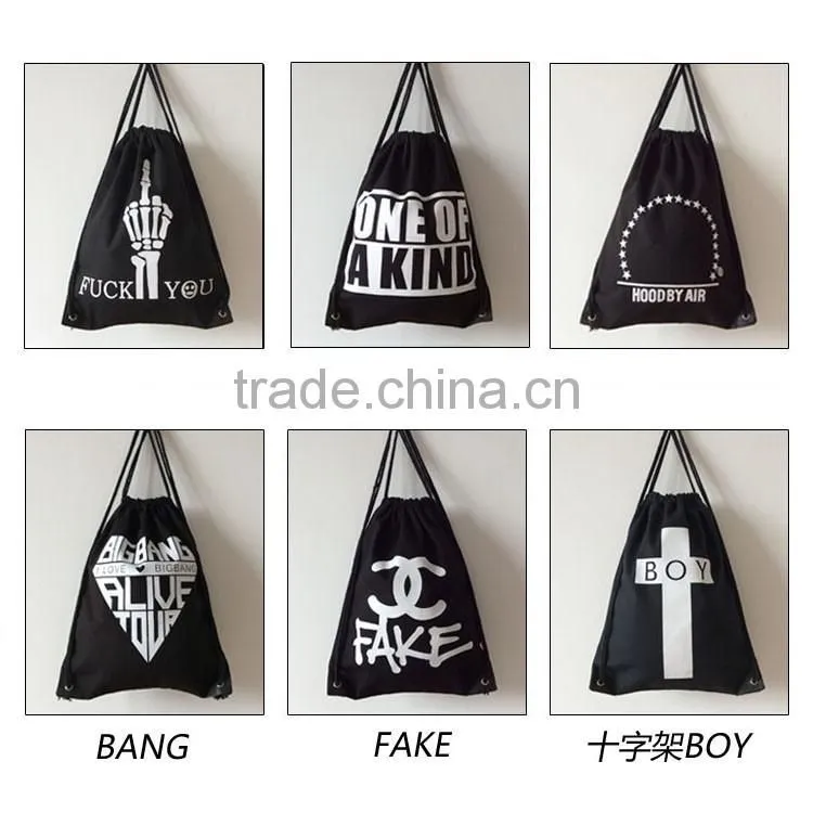 Promotion gift bag oxford waterproof drawstring bag