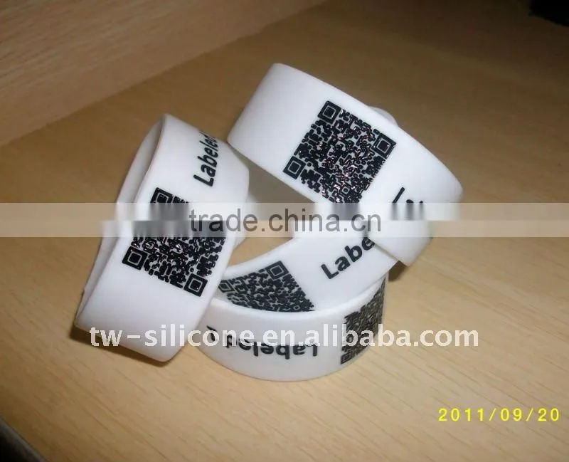 each unique qr code print id bracelet