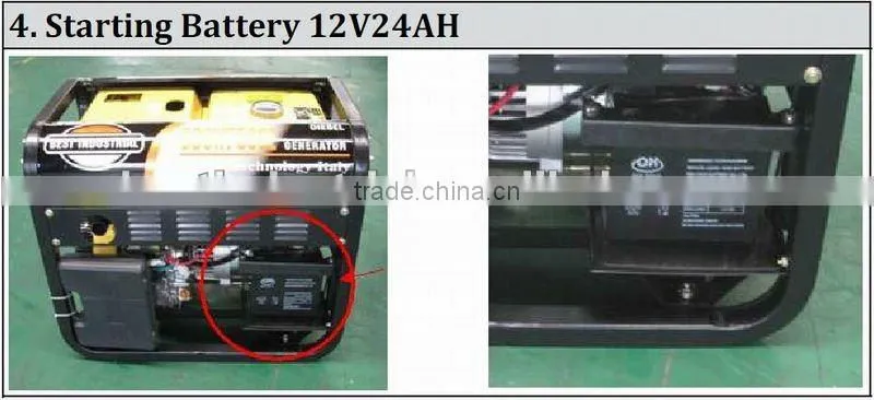 Best Seller!!! Max.Current 190A Open/Silent 5KW Diesel Welder Generator