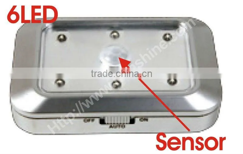 6led pir sensor led lamp with 6leds