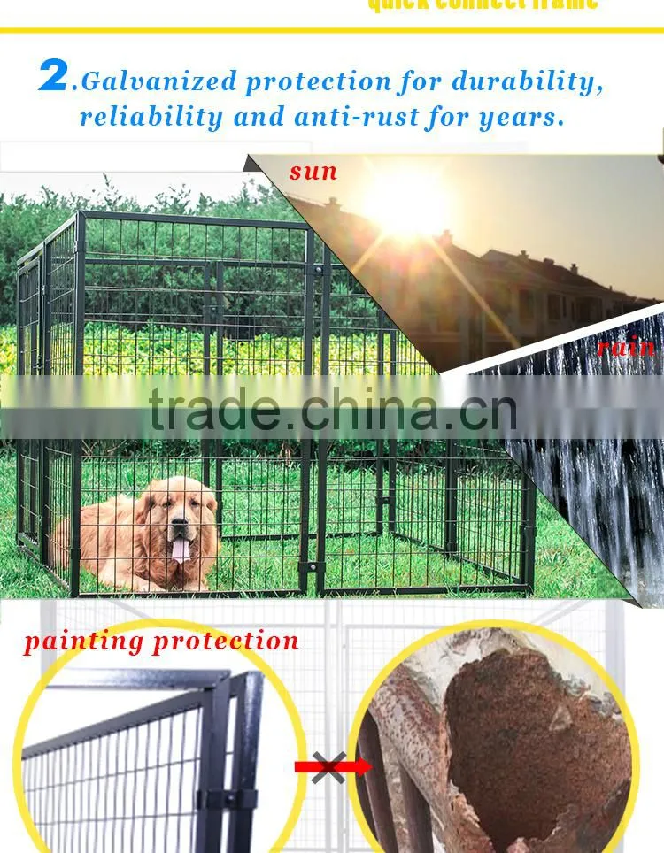 Manufacturer wholesale welded tube Do It Yourself Dog Kennel Pet dog Resort Kennel