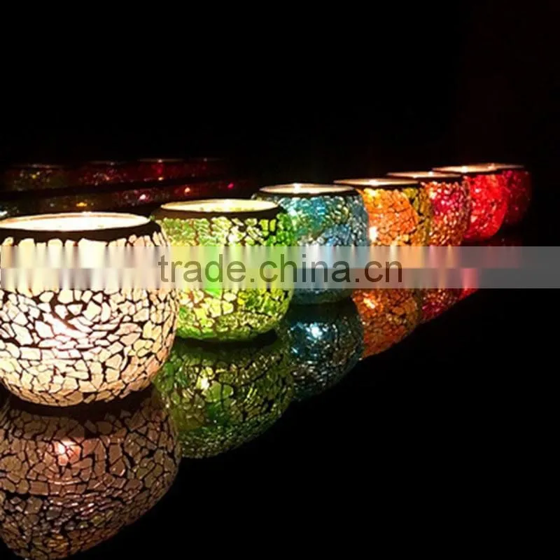 Glass Mosaic candle holder passed CE,CQC and ROHS