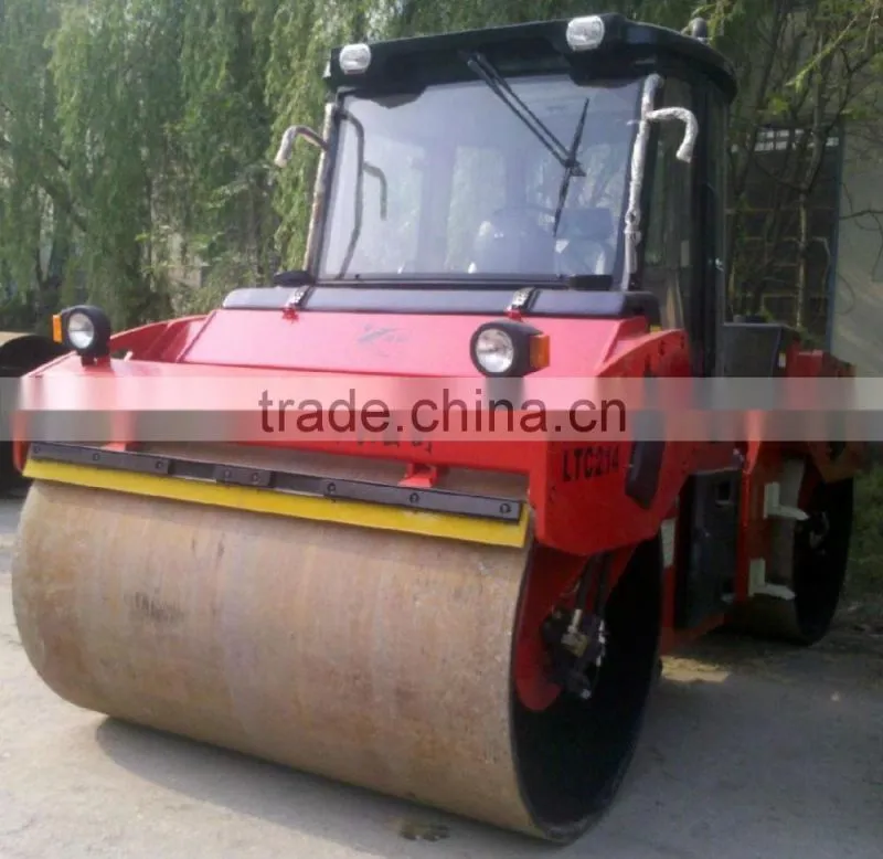 New LUTONG LTC214 Full Hydraulic Double Drum Vibratory Road Roller Capacity 14 Tons for Sale