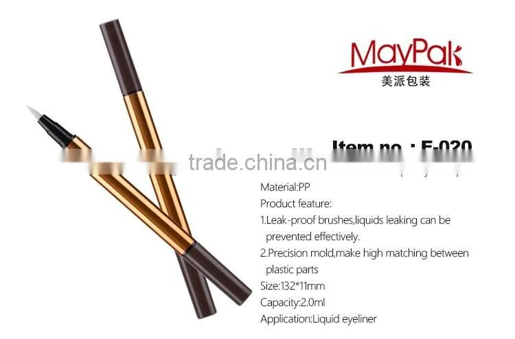 2ml double ended eyeliner pen PP empty cosmetic pen