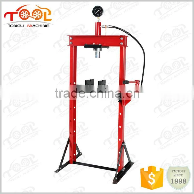 Good Reputation 10ton hydraulic workshop press with gauge
