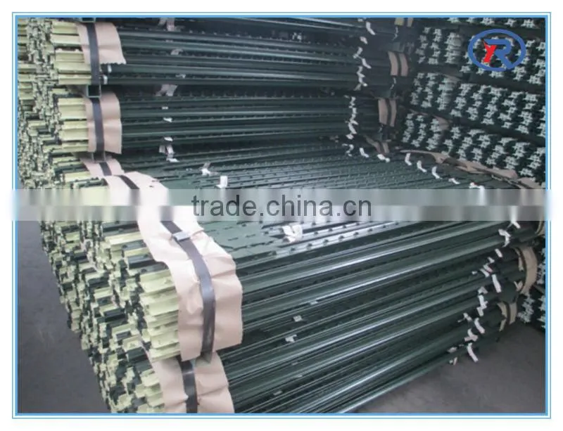 Y Star Picket fence post with black bitumen coated