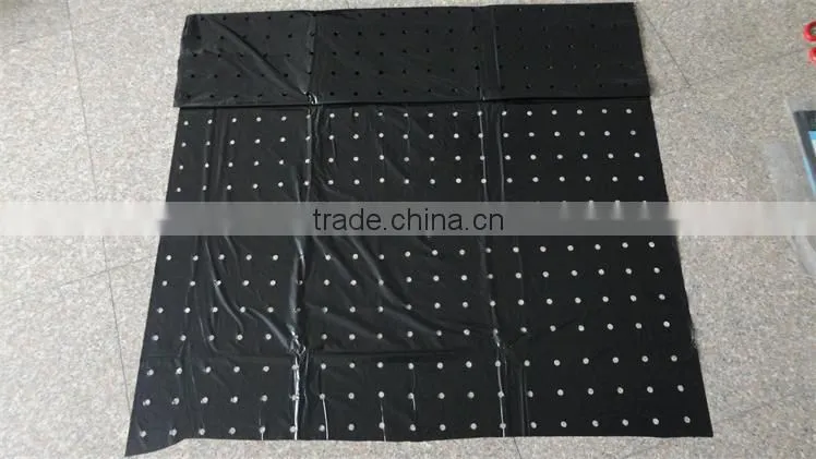 perforated black plastic film