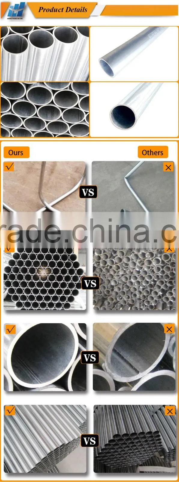 Non-alloy ul listed pre galvanized fire resistant flexible conduit