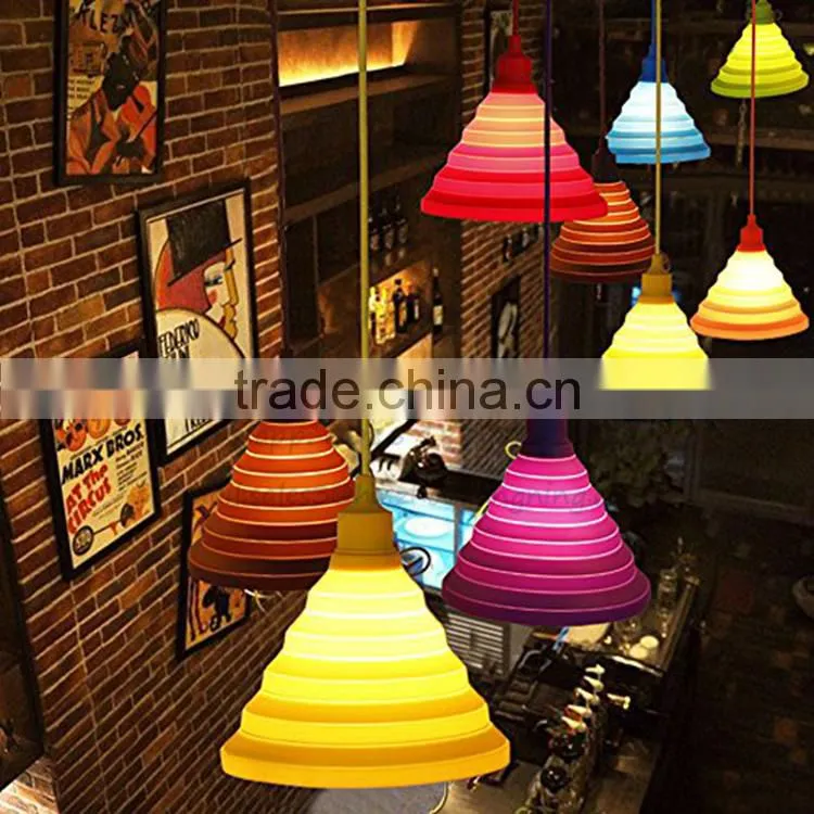 Pendant lights LED lampshade silicone lampshade frames