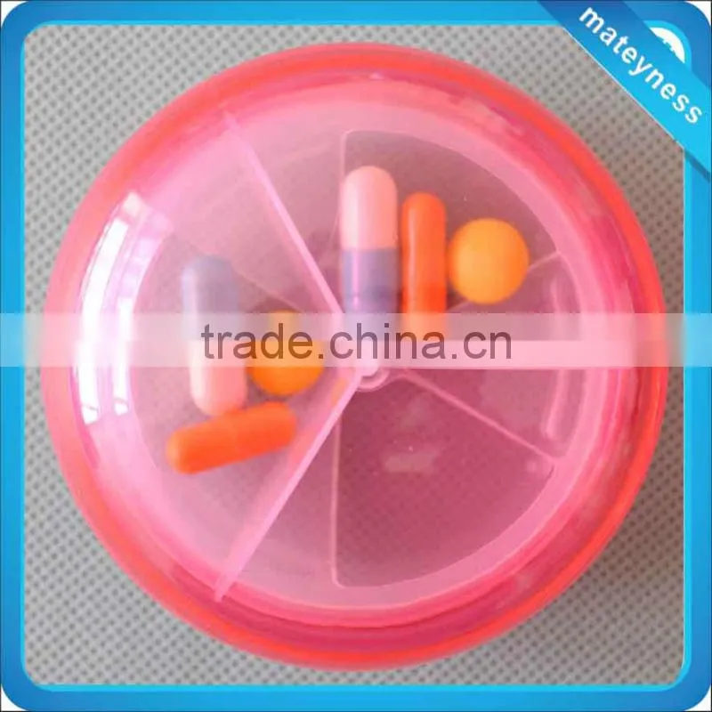 Plastic Round Pill Container