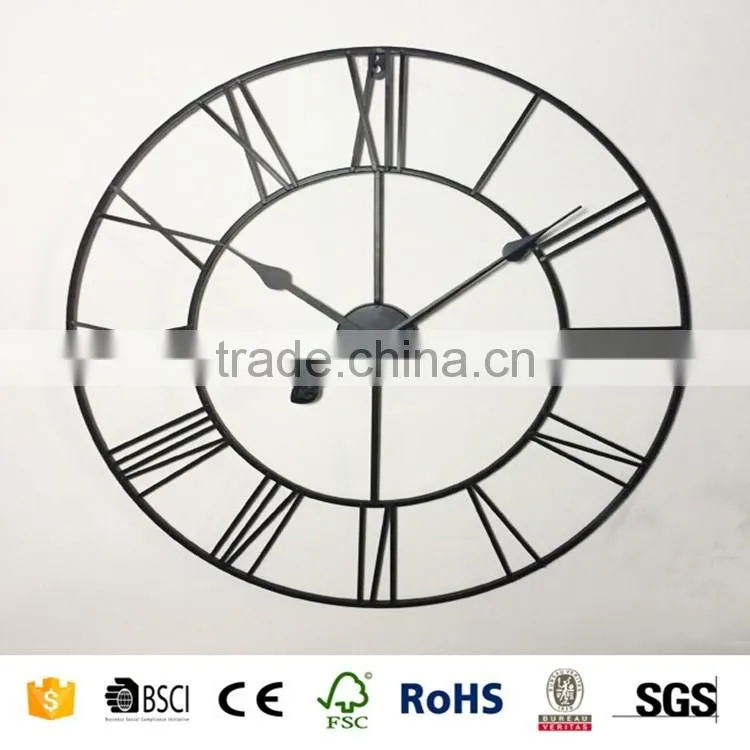 Antique Large Metal Art Wall Clock Wholesale