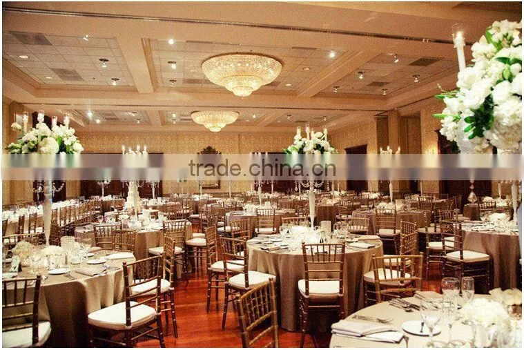 Golden iron chairs for wedding
