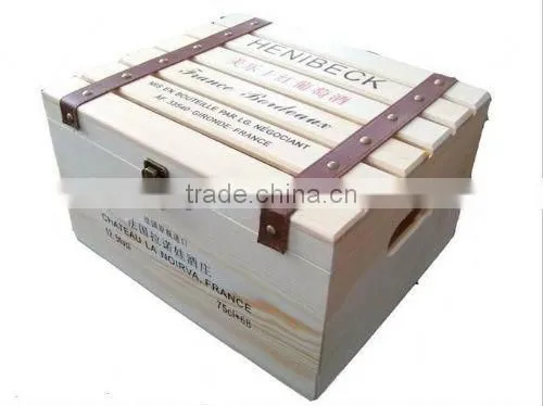 hot sale wooden boxes for two bottles wood wine box