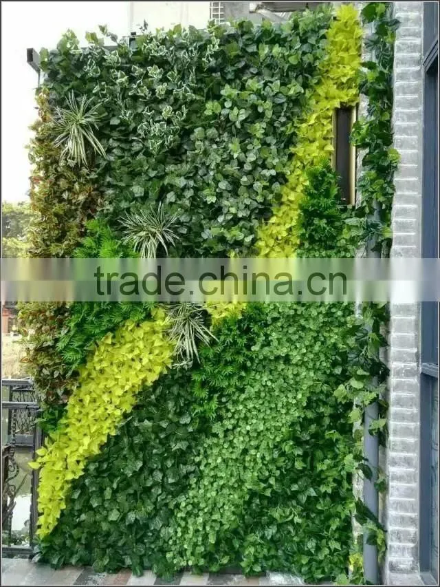 Artificial green plant wall for partition wall decoration