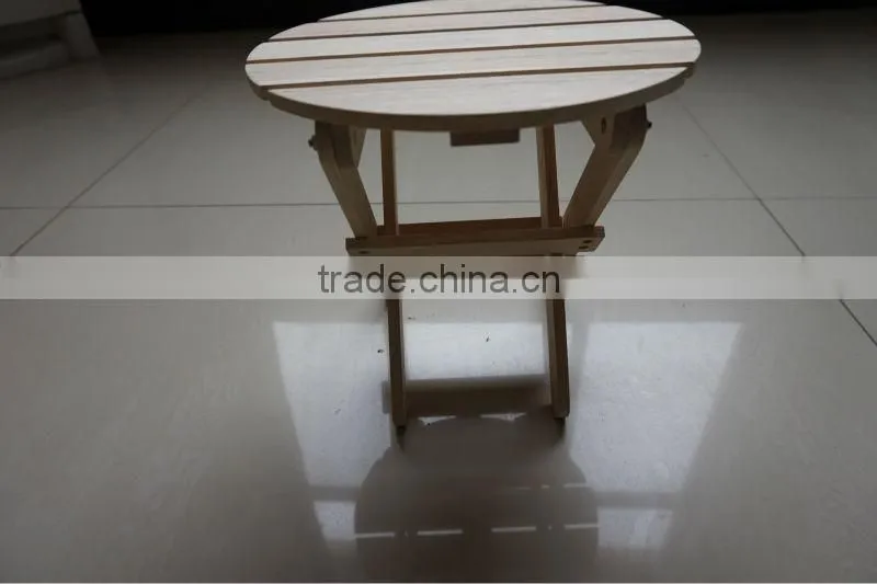 Wooden bench folding stool