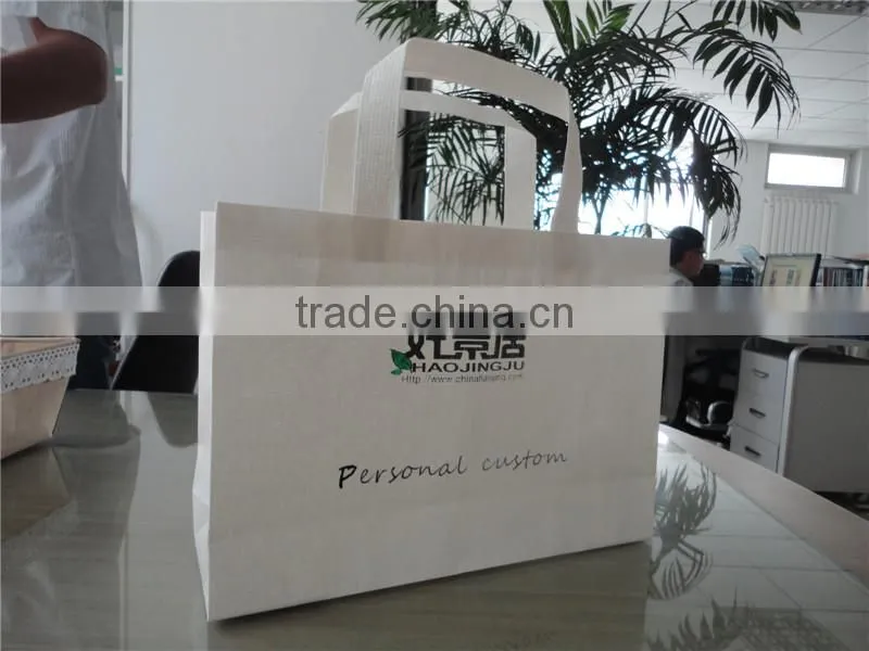 heavy weight kraft paper bag / take out paper bags / Tyvek paper Carry Bag