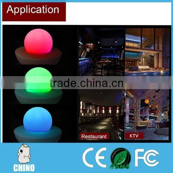 Remote controlled led balls RGB color changing Led glowing balls
