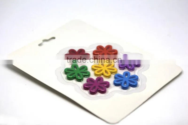 New Design Fancy Flower 7 Color Crayon, 7 pk Flower Wax Crayon, Novelty Flower Shaped Crayon Set