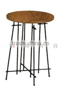 baking finish wire side table / wooden side table / sofa side table TA-828S