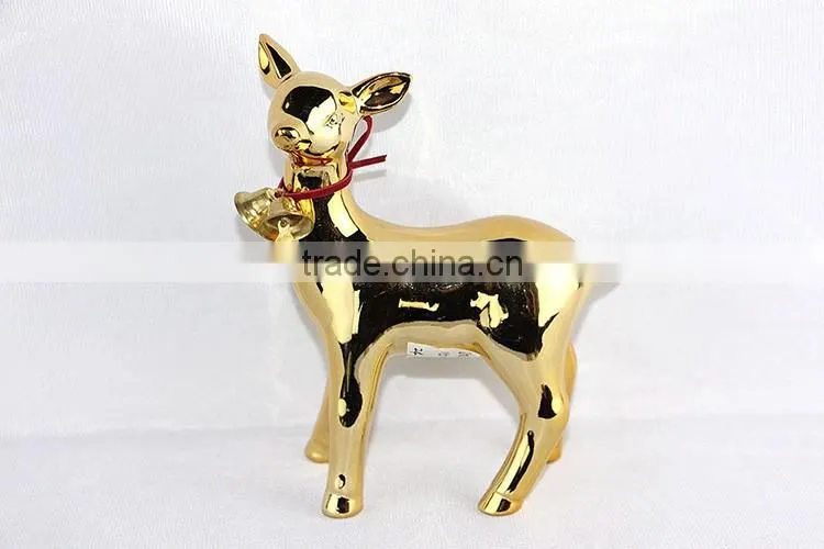 BSCI Certificate Factory X'mas decoration ceramic snowman, snowman candle lantern