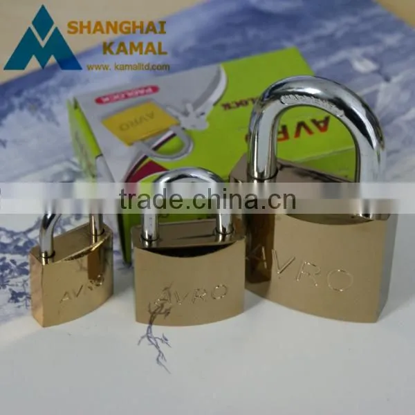 Gold-Plated Padlock and Key
