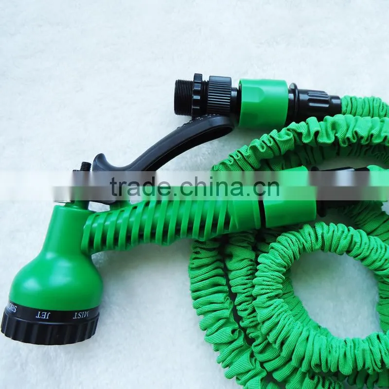 Rubber water garden hose pipes with fabric flat