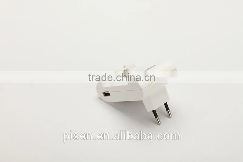 Pisen Stretchable 3.8V Foldable EU Plug Smart Automatically Identification Charger for Mobile Phone Mobile Phone Battery