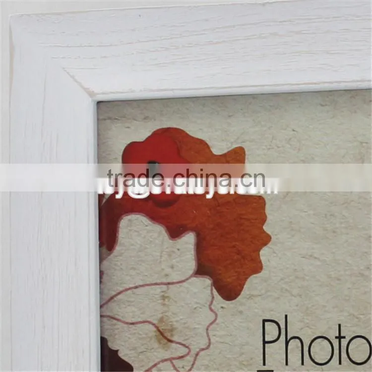 wholesale customize home decoration wooden white picture frames W09A029
