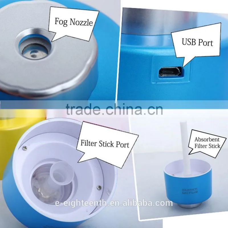 2017 USB Mini Mineral water bottle cap (without bottle) Portable Small air humidifier