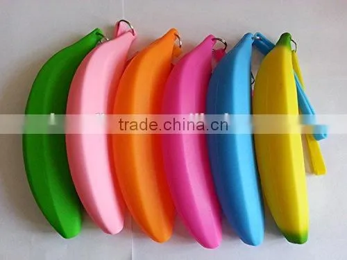 silicone charge purse banana shape