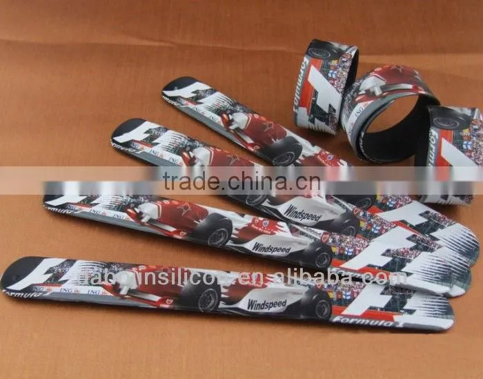 full color printing silicone slap wristbands