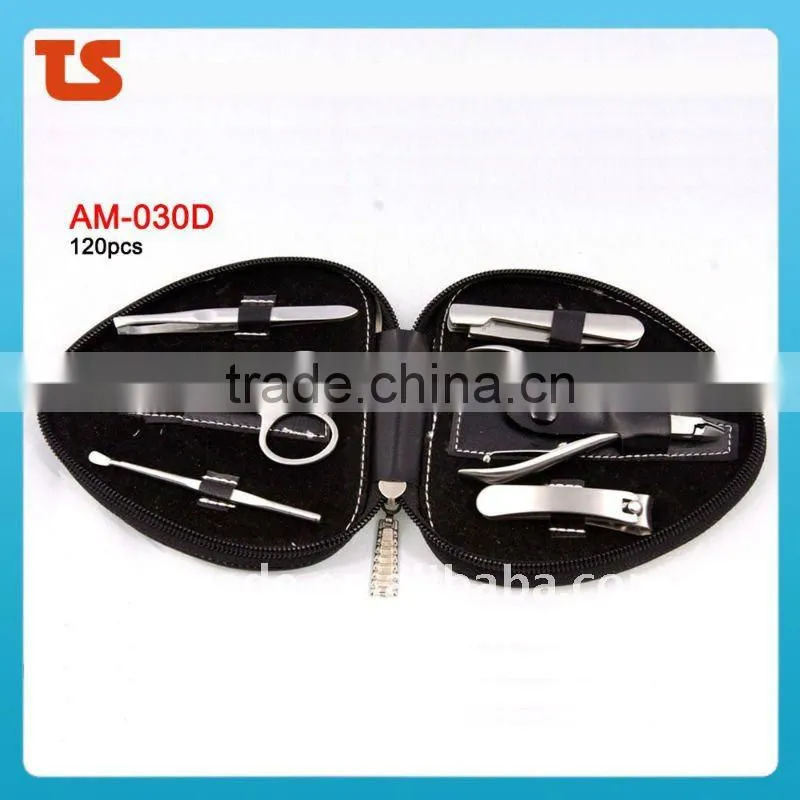 2014 Promotion 7PCS nail pedicure manicure set tools AM-024D