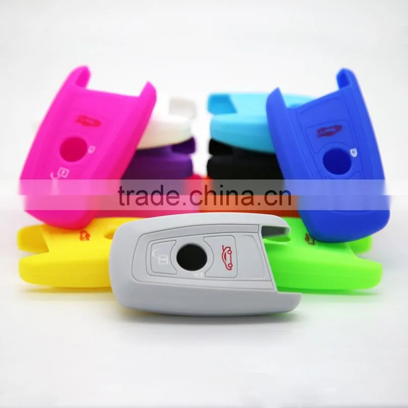 New arrival rubber car key protective cover for BMW keys rubber silicone car key case