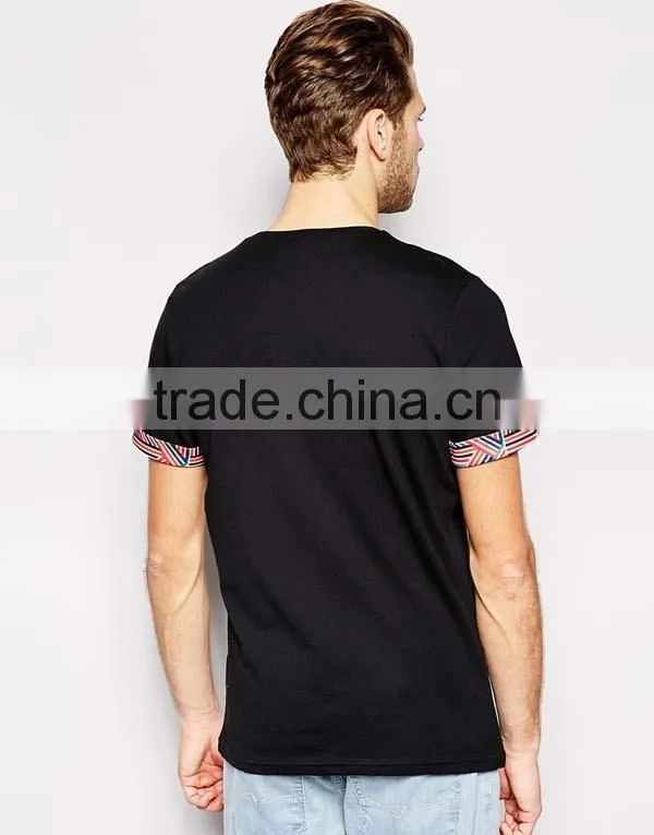 Custom High Quality Mens Printed Pocket T shirt