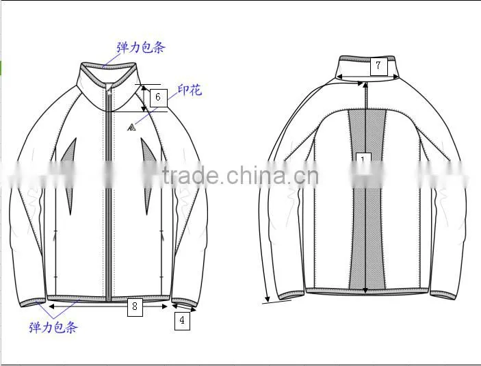 Men's work wear casual cheap polyester waterproof running windbreaker jackets