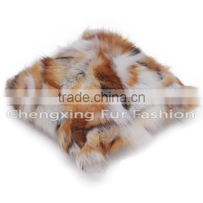 CX-D-36 Real Red Fox Fur Cushion Covers For Wholesale