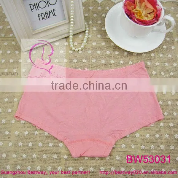 Open hot sex girl photo of sexy stock products sexy boyshort panties front transparent floral lace with bow back bamboo fabric