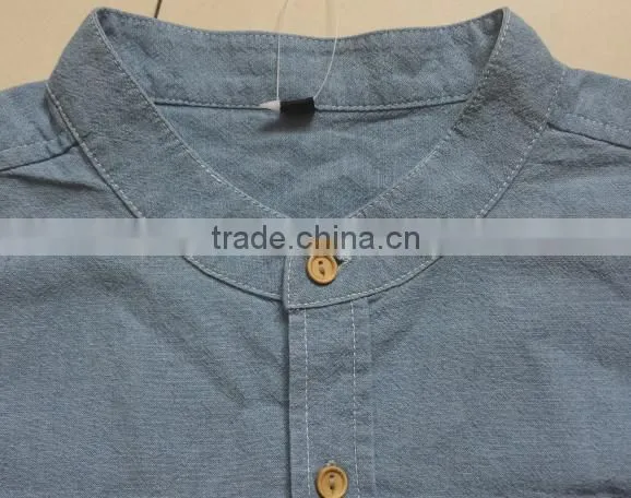 mens denim shirt , 100% cotton , all over printed 1682