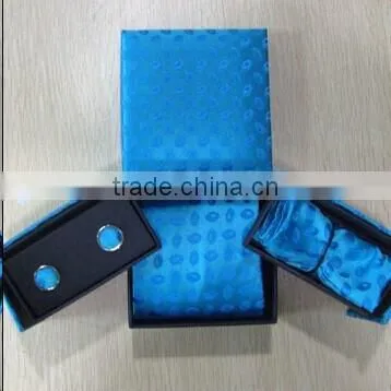 Hot selling Wholesale ties for Men Tie Cufflink Hankie Gift Box