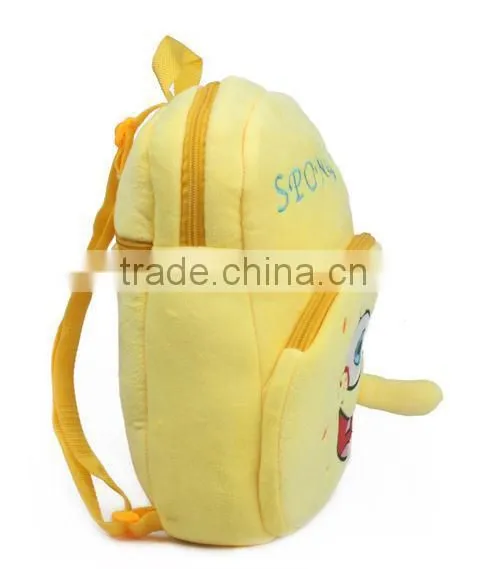 Fashion! Yellow cartoon school bag cheap backpacks with wheels backpack child